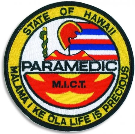 STATE OF HAWAII "PARAMEDIC" Shoulder Patch